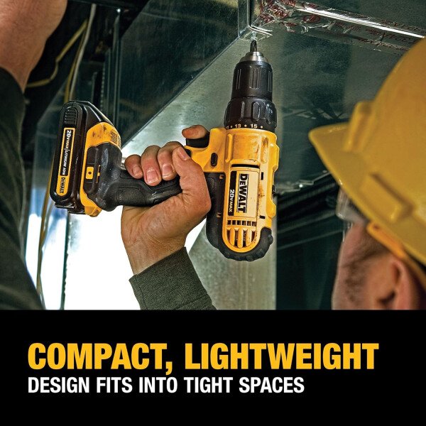 DEWALT - Kit de taladro/destornillador inalámbrico máximo de 20 V, 2 baterías y cargador incluido (DCD771C2) - Imagen 6