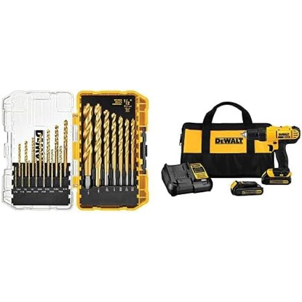 DEWALT - Kit de taladro/destornillador inalámbrico máximo de 20 V, 2 baterías y cargador incluido (DCD771C2) - Imagen 22