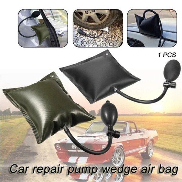 Bomba de aire para coche, cojín de aire de silicona, bolsa inflable, clip, junta, resistente y duradera, herramienta de apertura para instalación de puertas y ventanas de reparación de automóviles - Imagen 3