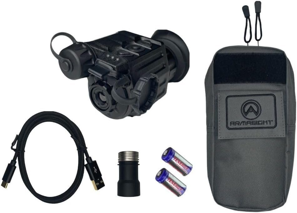 Armasight Sidekick 320 Mini monocular térmico con núcleo térmico Armacore 320, control de 3 botones, brújula y mejora de detalles de imagen (gris) - Imagen 6