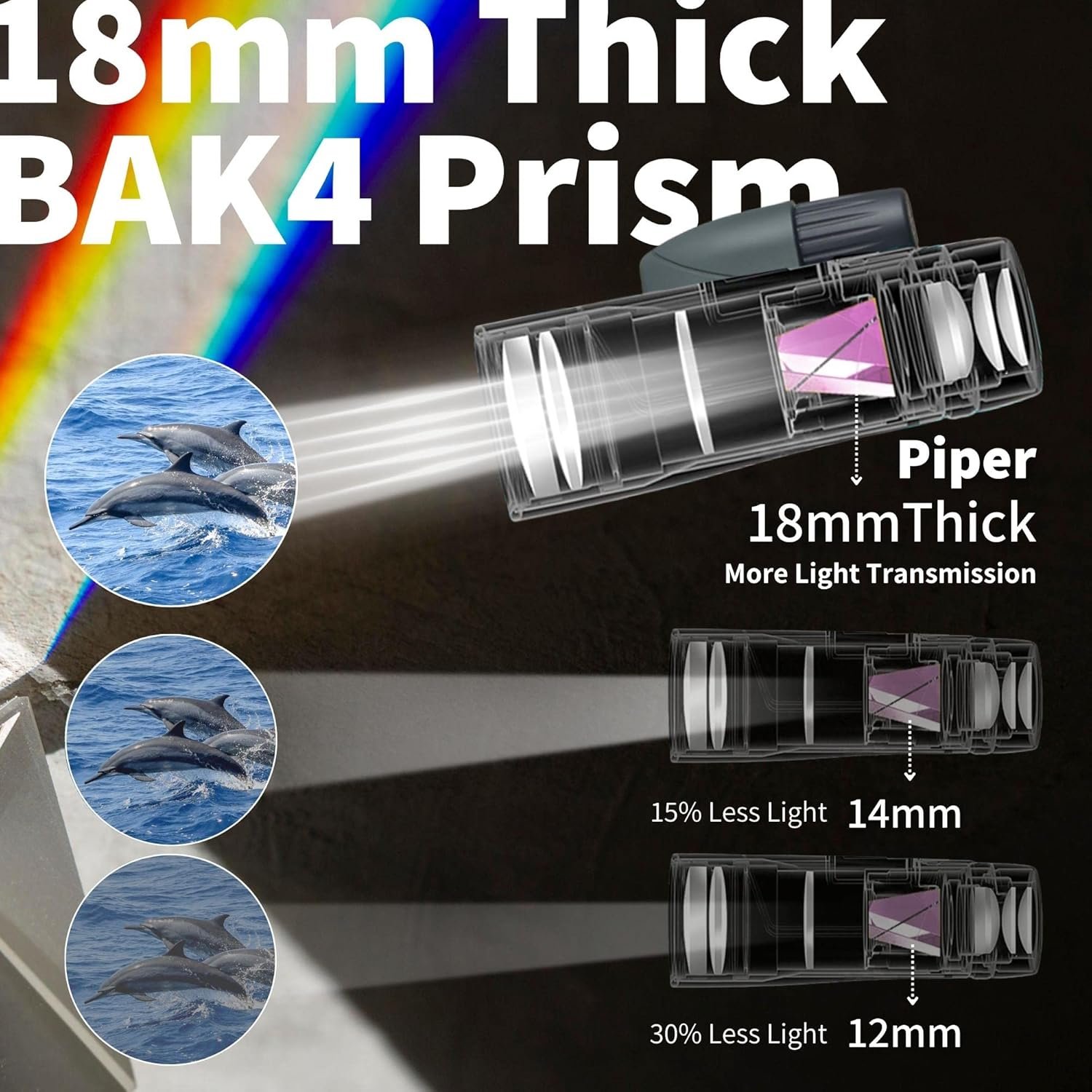 Gosky - Telescopio monocular de alta definición de 12 x 55 pulgadas y soporte rápido para teléfono inteligente – 2019 Monocular impermeable -BAK4 prisma para la vida silvestre, observación de aves, caza, camping, viajes, vida silvestre y seguridad. - Imagen 3