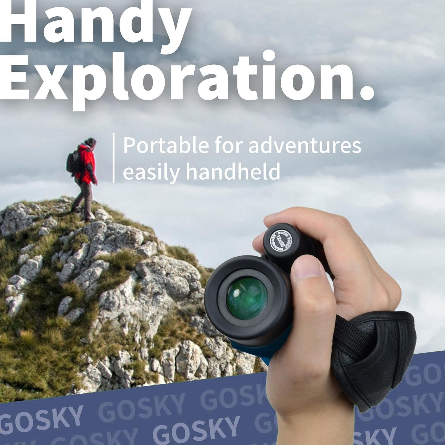Gosky - Telescopio monocular de alta definición de 12 x 55 pulgadas y soporte rápido para teléfono inteligente – 2019 Monocular impermeable -BAK4 prisma para la vida silvestre, observación de aves, caza, camping, viajes, vida silvestre y seguridad. - Imagen 15