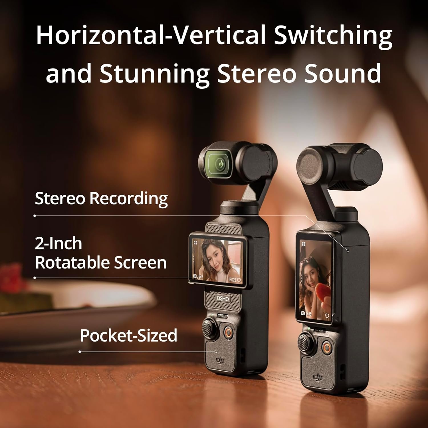 DJI Osmo Pocket 3 Capture More Combo, cámara de vlogging con CMOS de 1 pulgada y video 4K/120fps, estabilización de 3 ejes, enfoque rápido, seguimiento de rostro/objeto, pantalla táctil giratoria de 2 - Imagen 4