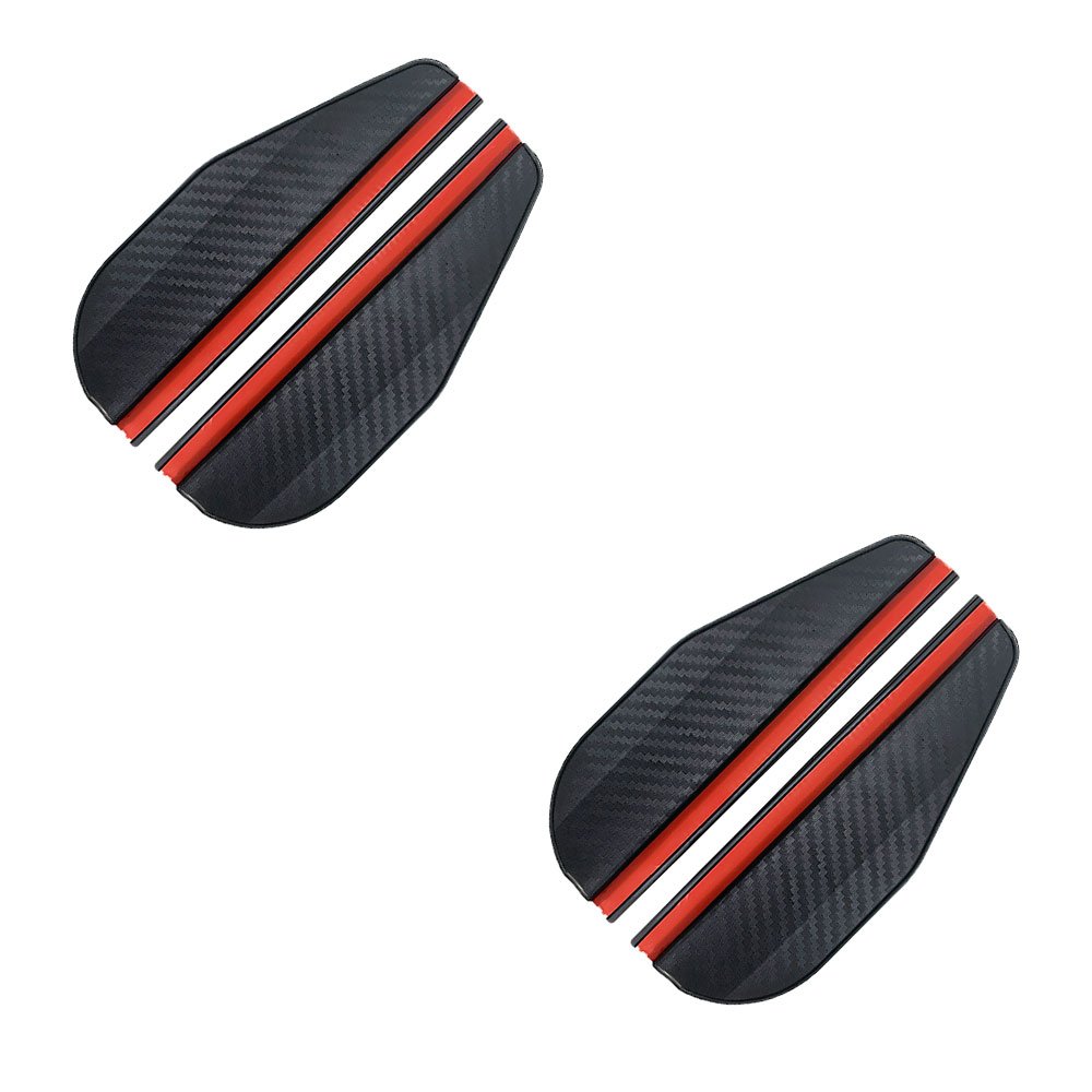 2 protectores de fibra de carbono para espejo retrovisor de coche, parasol, protección contra la lluvia, visión clara, accesorios para espejo retrovisor de coche. - Imagen 10