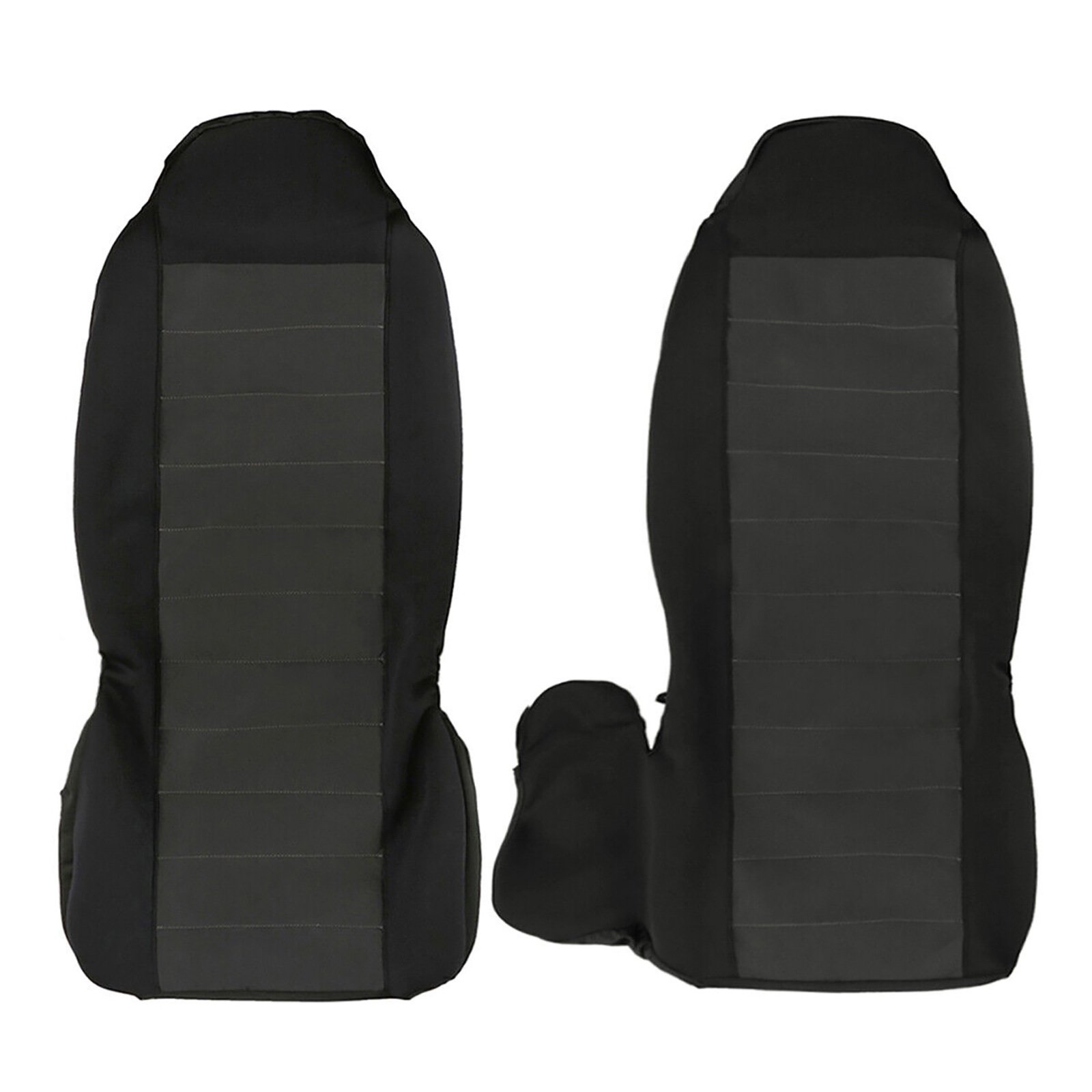 Kit de 2 fundas para asientos delanteros de coche, piezas de repuesto para Ford Ranger 2004-2012, accesorios para automóvil, respaldo alto 60/40, gris oscuro