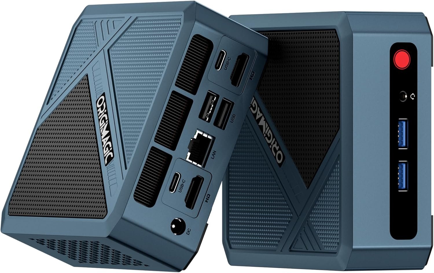 Mini PC para juegos C4 Light, AMD Ryzen 5 3550H (Beat N100/N150), Mini computadora LAN RJ45 dual, 16 GB DDR4 M.2 512GB NVMe SSD, WiFi-5.0/BT-5.0, compatible con pantalla triple 4k, oficina - Imagen 2