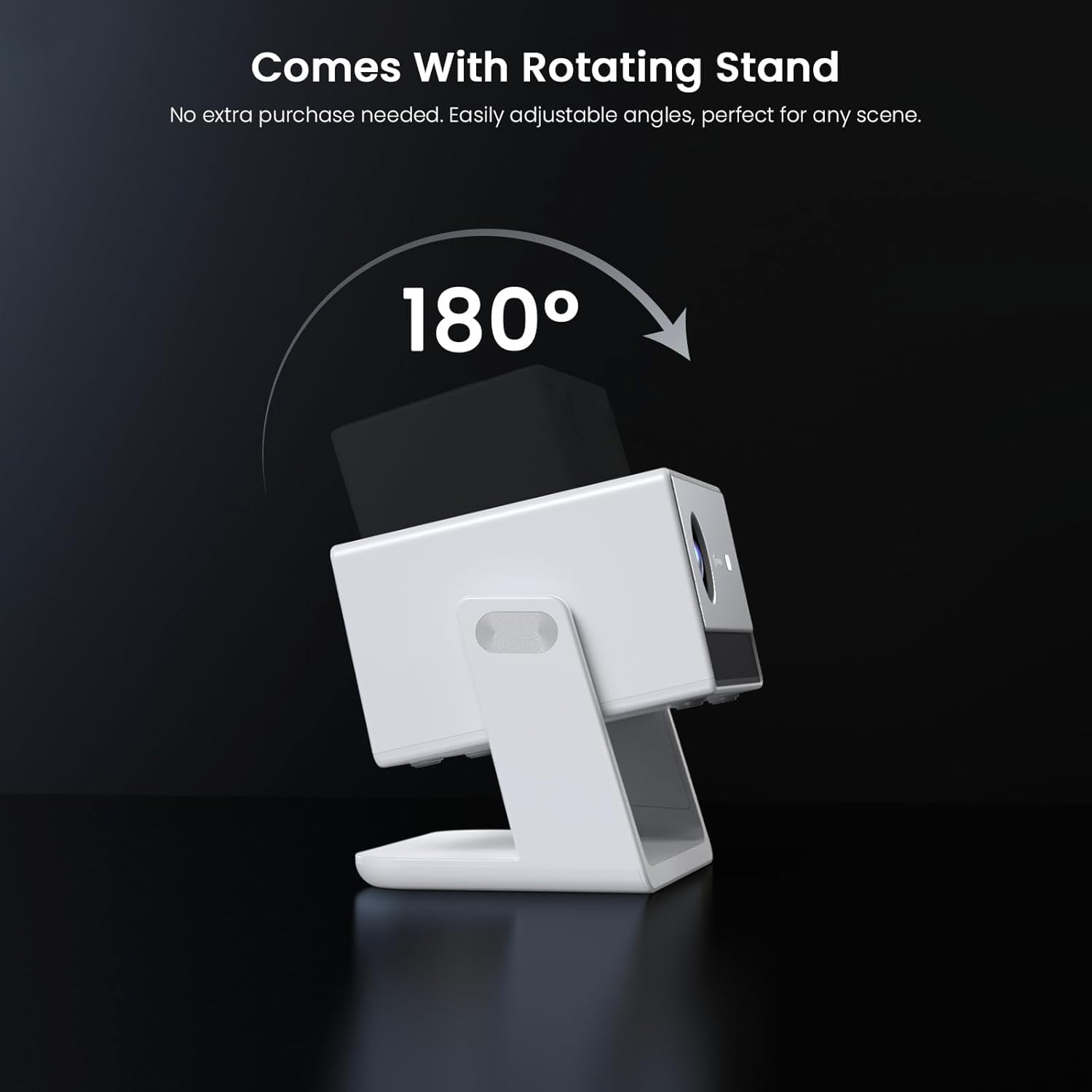 Proyector inteligente Full HD con licencia oficial de Netflix 1500ANSI con soporte, proyector HAPPRUN 4K con WiFi y Bluetooth, aplicaciones integradas, audio Dolby, proyector de películas para - Imagen 3