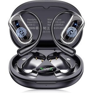 Auriculares de traducción AI en tiempo real, 144 auriculares de traductor de idiomas, Audifonos Traductores Inglés Inglés, OWS Auriculares de traducción 4 en 1