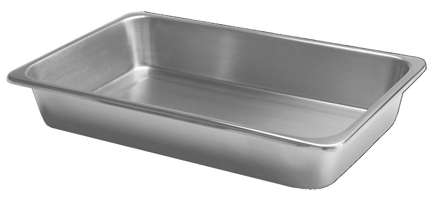 Graham-Field 3258 Grafco - Bandeja de instrumentos de metal para suministros médicos, dentales, tatuajes y quirúrgicos, acero inoxidable, 8-7/8" x 5" x 2"