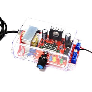 Kit de regulador de voltaje ajustable LM317, PEMENOL AC-DC 110V a 1.25V-12V generador de señal ajustable electrónico DIY salida LED pantalla LED fuente de alimentación CC kit electrónico