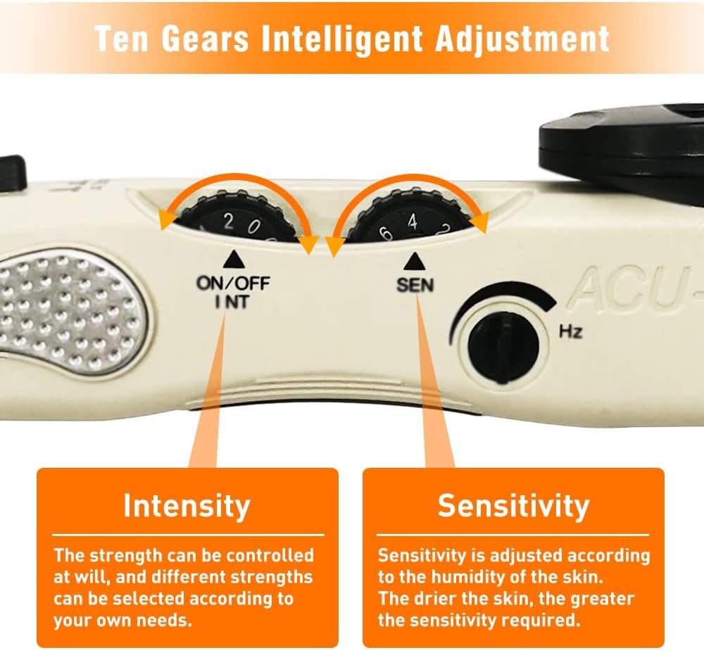 Pluma electrónica de acupuntura Terapia de alivio del dolor Pluma Meridian Pen Encuentra puntos de acupuntura automáticamente con 3 cabezales de masaje recargables - Imagen 5