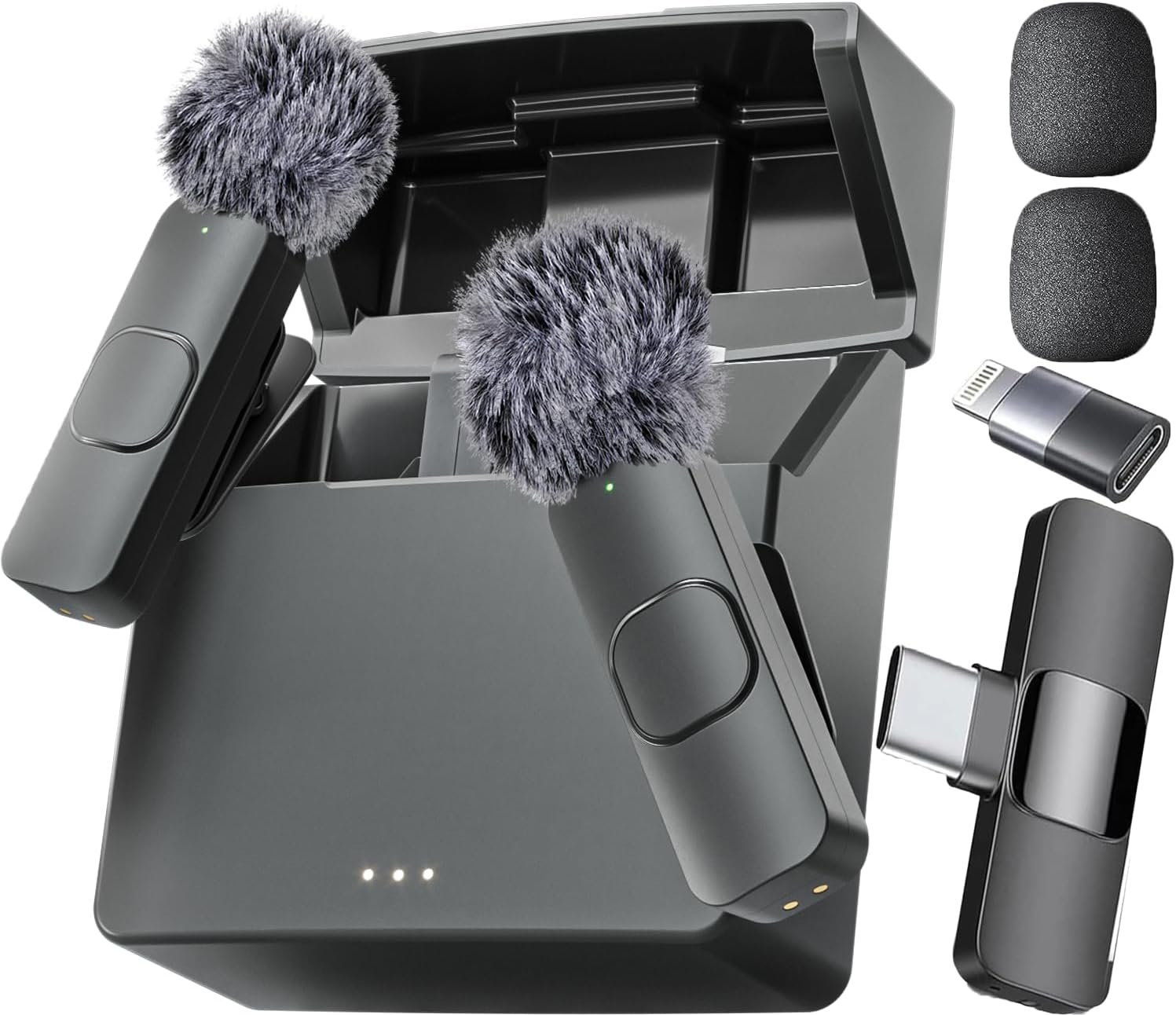 Mini Mic Pro (Último modelo) - Micrófono inalámbrico profesional para iPhone, iPad, Android, micrófono Lavalier para grabación de video, micrófono para iPhone, grabación cristalina con USB-C para - Imagen 2