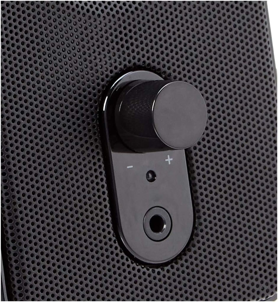 Amazon Basics Altavoces para computadora de escritorio o portátil, alimentación de CA (versión de EE. UU.), color negro - Imagen 2