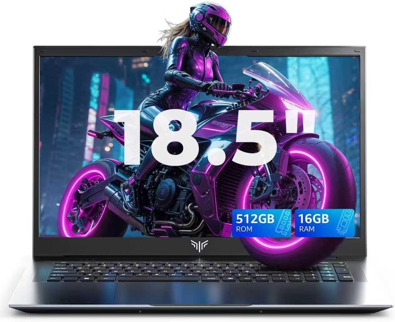 Computadora portátil, portátil de 18.5 pulgadas, computadora portátil 2025, 16 GB RAM 512 GB NVMe SSD, procesador ntel N150 (hasta 3.6 GHz), 11 Pro, pantalla FHD 1080 para negocios y