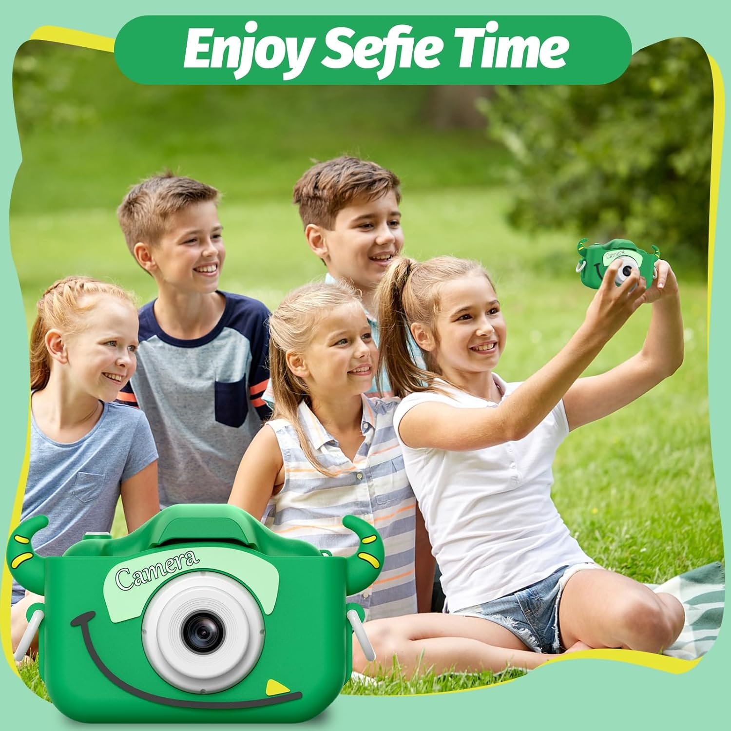 Goopow - Cámara digital para niñas de 3 a 8 años, cámara de video con funda suave de silicona y diseño de unicornio, regalo de navidad, cumpleaños y festividades para niños, incluye tarjeta SD de 32G - Imagen 29