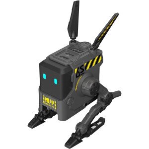 GravaStar Bloque de cargador rápido de robot Alpha65 de 65 W, cargador rápido de 3 puertos, cargador USB C de pared plegable para iPhone, MacBook, iPad, laptop, cubierta de vapor, regalos para hombres (65 W, gris)