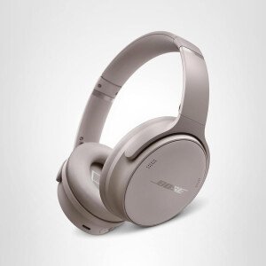 Bose QuietComfort - Auriculares inalámbricos Bluetooth, cancelación activa de ruido sobre la oreja y micrófono, carga USB-C, graves profundos, hasta 24 horas de tiempo de reproducción, arenisca
