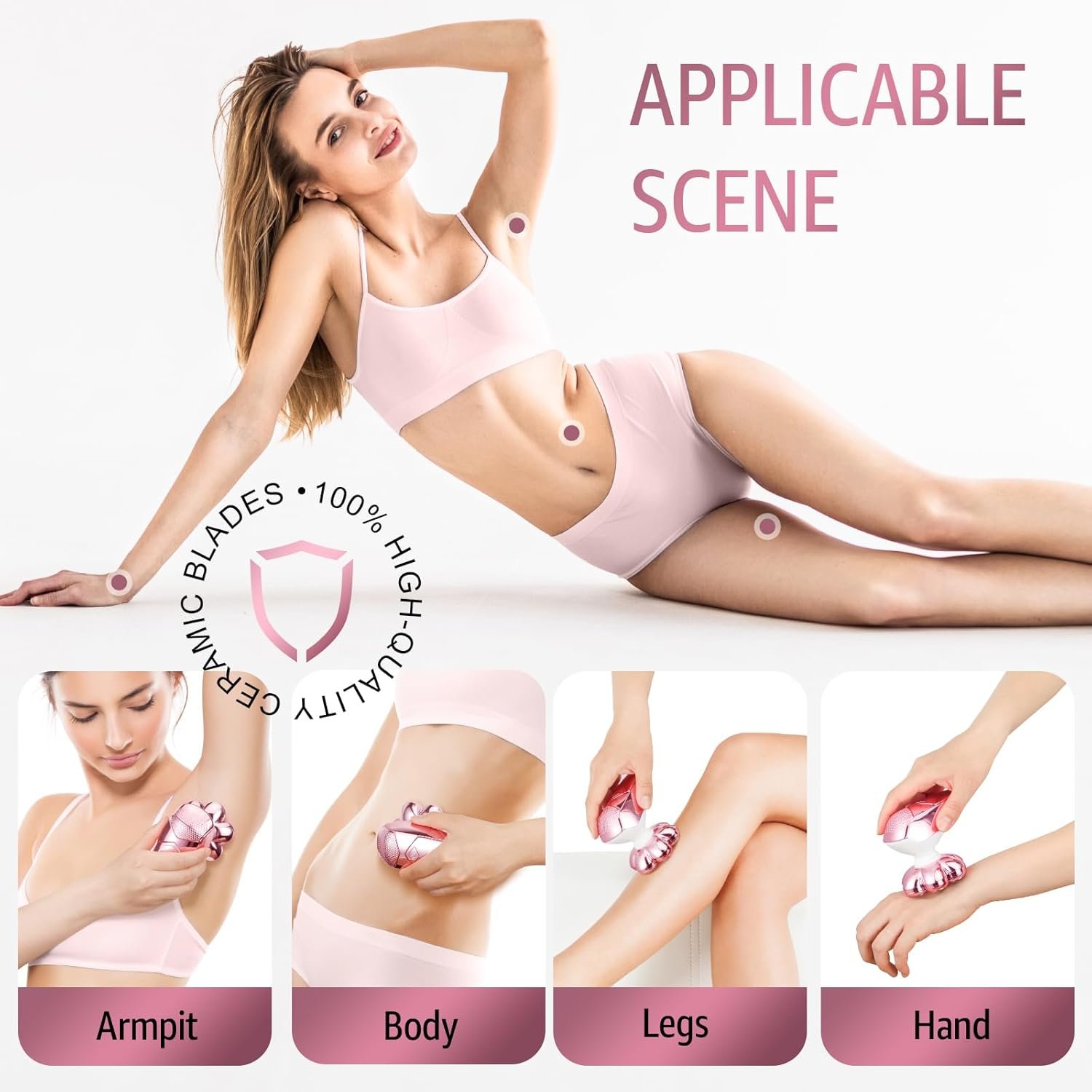 SHPAVVER Afeitadoras de cabeza para hombres calvos: maquinilla de afeitar eléctrica - IPX7 Kit de aseo de afeitar impermeable - Imagen 45