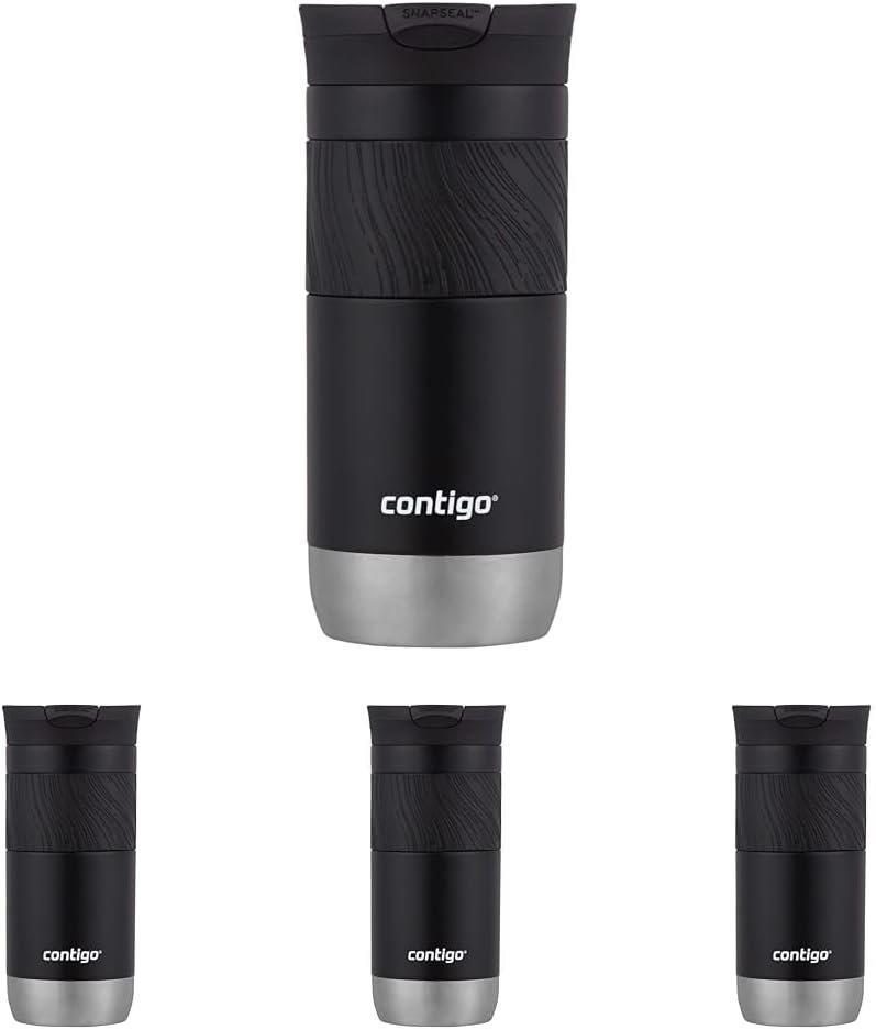 Contigo - Taza de viaje con aislamiento y con Snapseal (cierre por presión), 16 onzas fluidas, diseño Licorice - Imagen 21