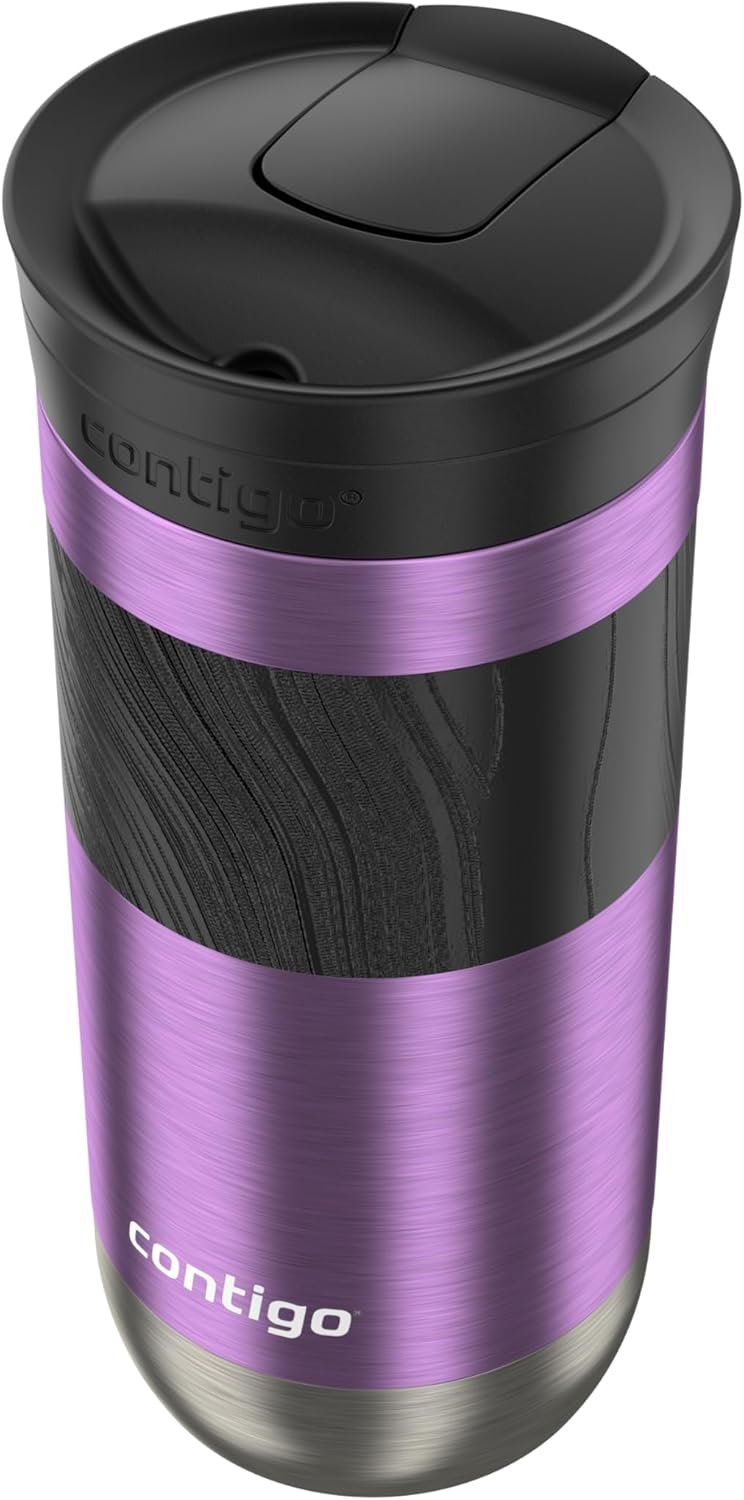 Contigo - Taza de viaje con aislamiento y con Snapseal (cierre por presión), 16 onzas fluidas, diseño Licorice - Imagen 24