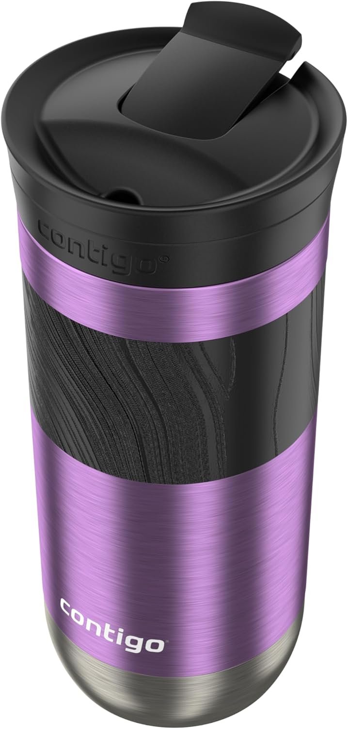 Contigo - Taza de viaje con aislamiento y con Snapseal (cierre por presión), 16 onzas fluidas, diseño Licorice - Imagen 25