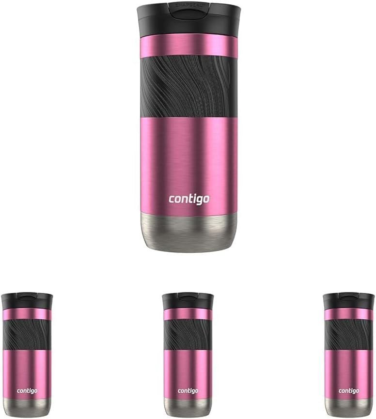 Contigo - Taza de viaje con aislamiento y con Snapseal (cierre por presión), 16 onzas fluidas, diseño Licorice - Imagen 27
