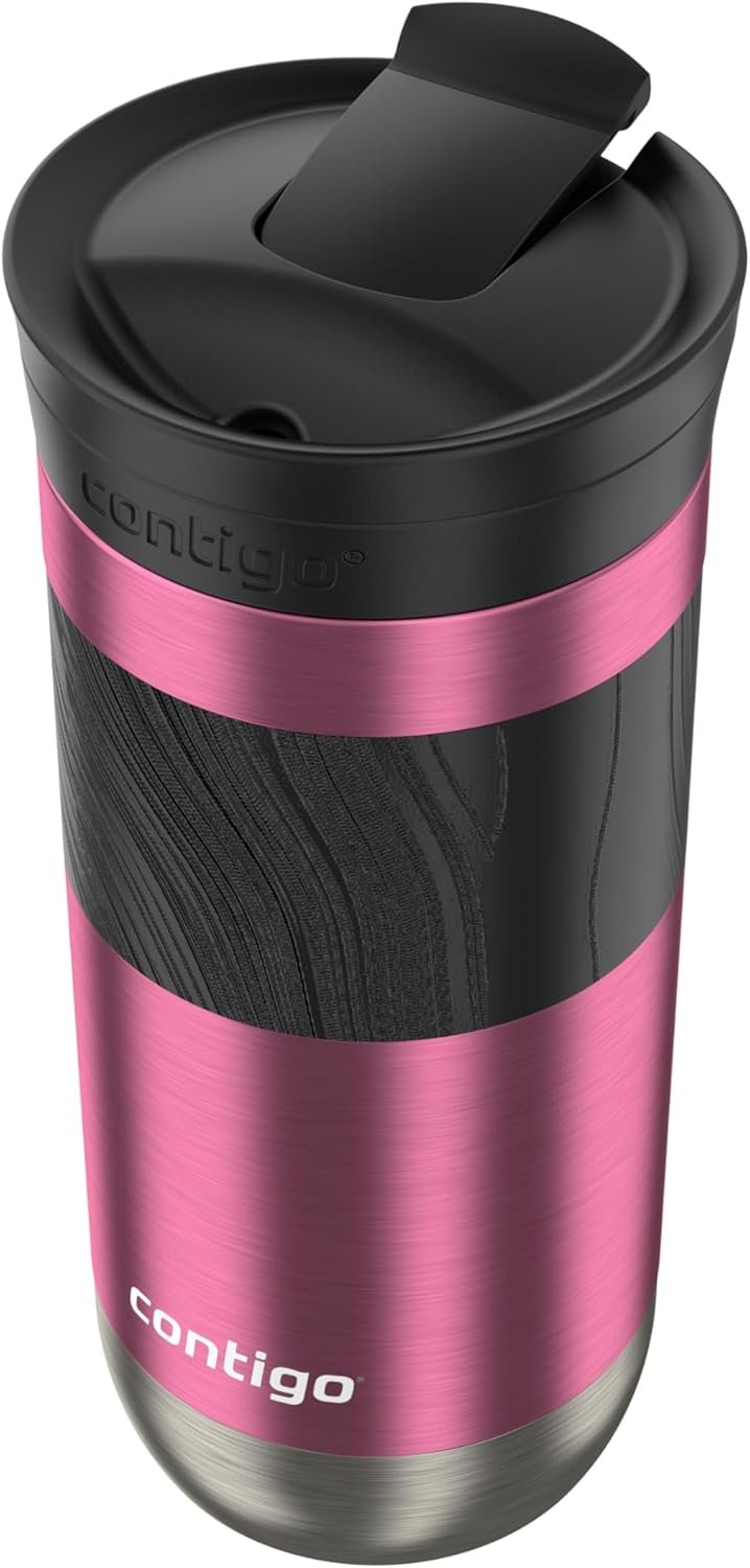 Contigo - Taza de viaje con aislamiento y con Snapseal (cierre por presión), 16 onzas fluidas, diseño Licorice - Imagen 30