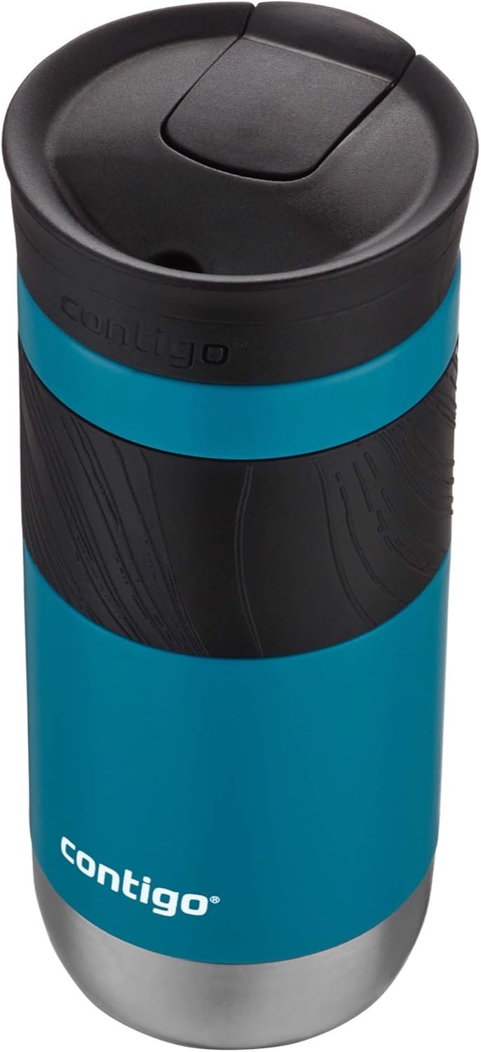 Contigo - Taza de viaje con aislamiento y con Snapseal (cierre por presión), 16 onzas fluidas, diseño Licorice - Imagen 70