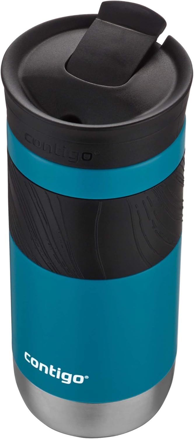 Contigo - Taza de viaje con aislamiento y con Snapseal (cierre por presión), 16 onzas fluidas, diseño Licorice - Imagen 72