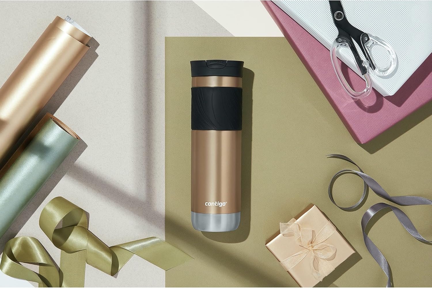 Contigo - Taza de viaje con aislamiento y con Snapseal (cierre por presión), 16 onzas fluidas, diseño Licorice - Imagen 77