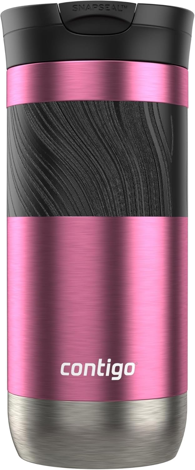 Contigo - Taza de viaje con aislamiento y con Snapseal (cierre por presión), 16 onzas fluidas, diseño Licorice - Imagen 80