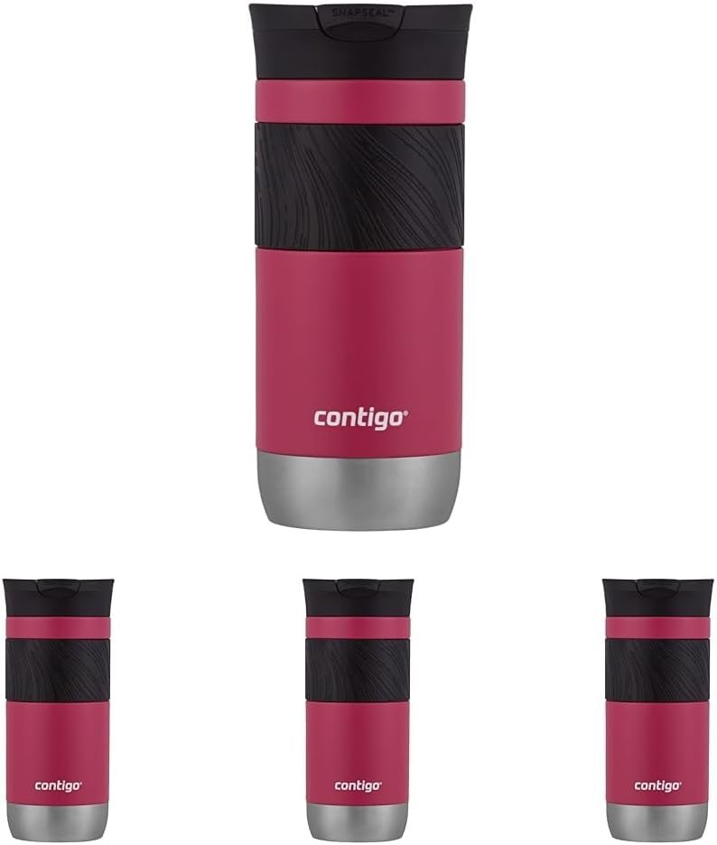 Contigo - Taza de viaje con aislamiento y con Snapseal (cierre por presión), 16 onzas fluidas, diseño Licorice - Imagen 82