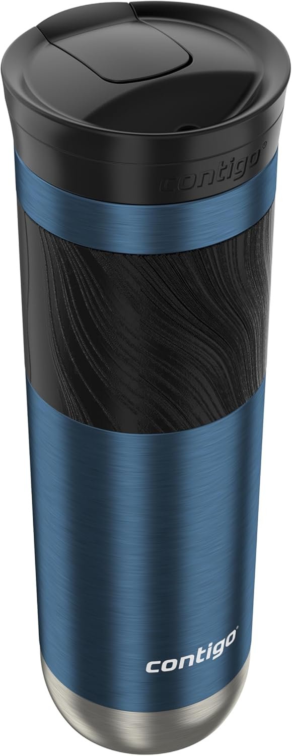 Contigo - Taza de viaje con aislamiento y con Snapseal (cierre por presión), 16 onzas fluidas, diseño Licorice - Imagen 91