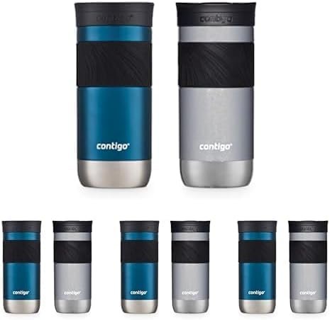 Contigo - Taza de viaje con aislamiento y con Snapseal (cierre por presión), 16 onzas fluidas, diseño Licorice - Imagen 93