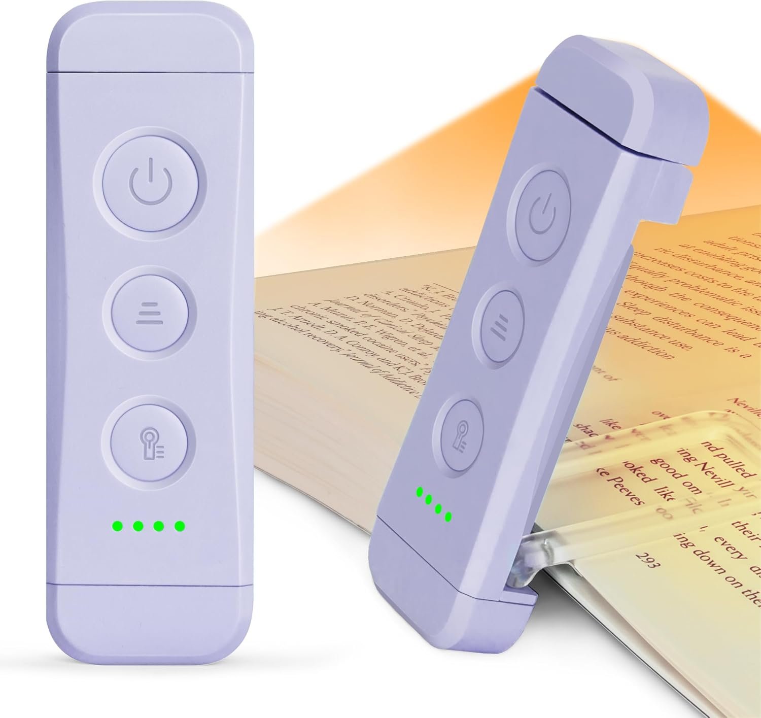 Glocusent Luz de libro recargable USB para leer en la cama, luz de lectura LED portátil con clip, 3 colores ámbar y 5 brillo regulable, compacta y duradera, perfecta para amantes de los libros, niños - Imagen 14