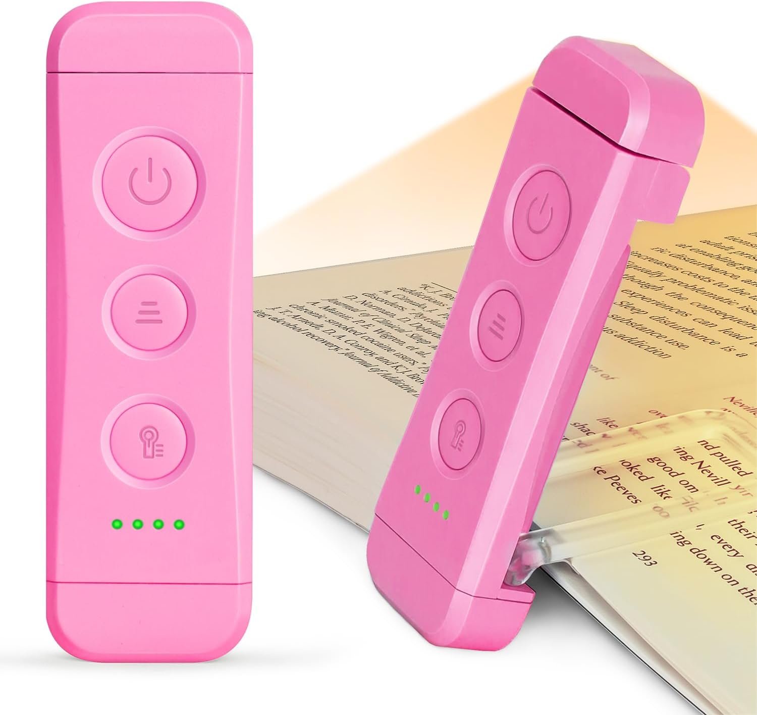 Glocusent Luz de libro recargable USB para leer en la cama, luz de lectura LED portátil con clip, 3 colores ámbar y 5 brillo regulable, compacta y duradera, perfecta para amantes de los libros, niños - Imagen 26
