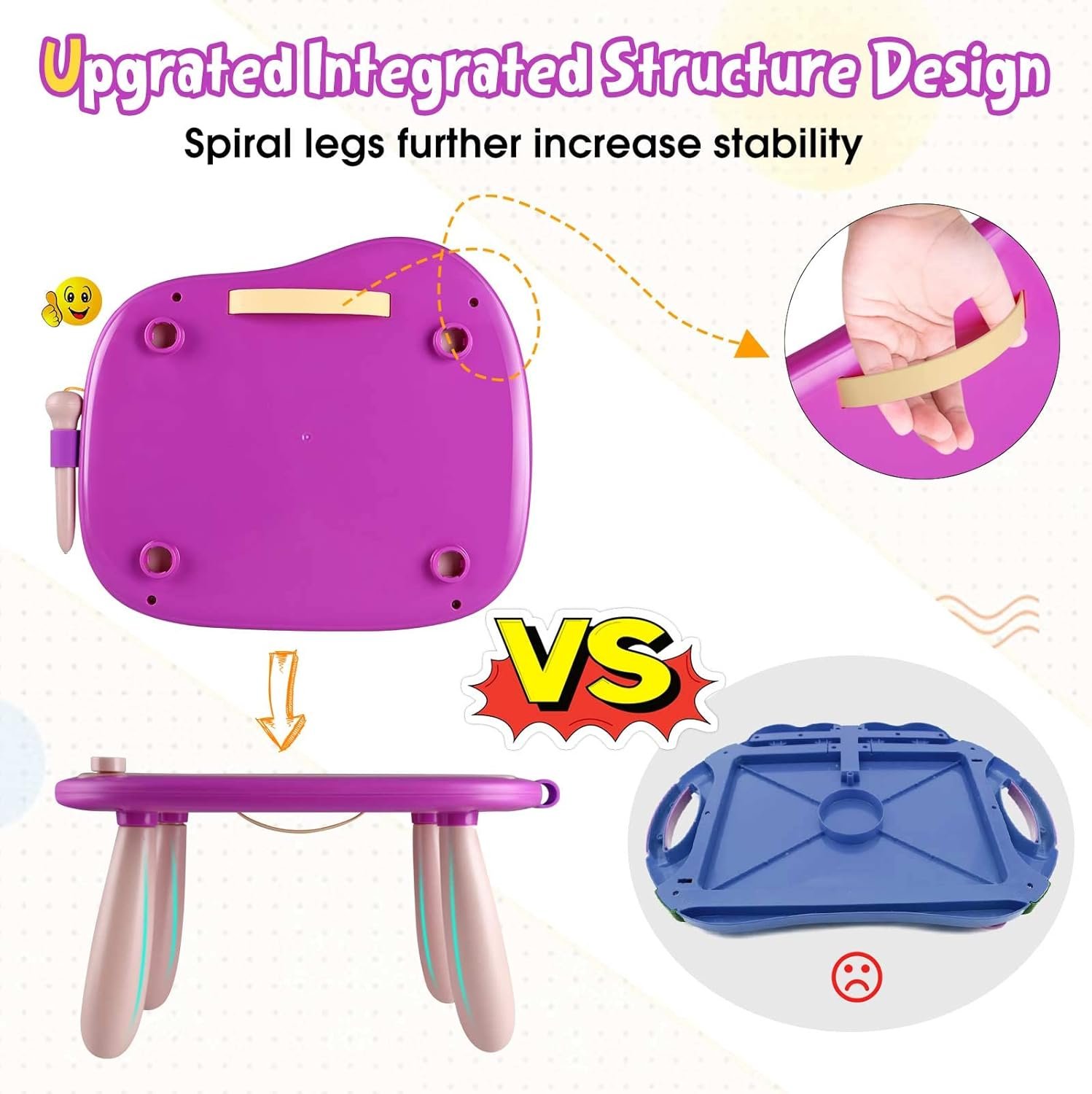 Smasiagon - Pizarra magnética de dibujo para niños, juguetes para niños y niñas de 1 a 2 años, juguetes educativos para niños de 1, 2, 3 años, regalos de cumpleaños (rosa) - Imagen 27