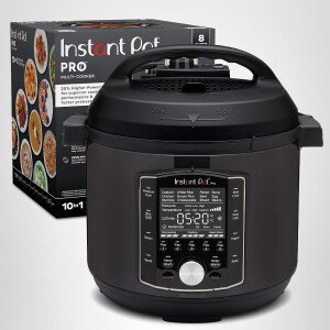 Instant Pot Pro olla eléctrica a presión 10 en 1, olla de cocción lenta, para cocinar arroz y cereales, para saltear alimentos, vaporera, cocción al vacío, esterilizador, máquina para hacer yogur y calentador, 8 cuartos de galón de capacidad