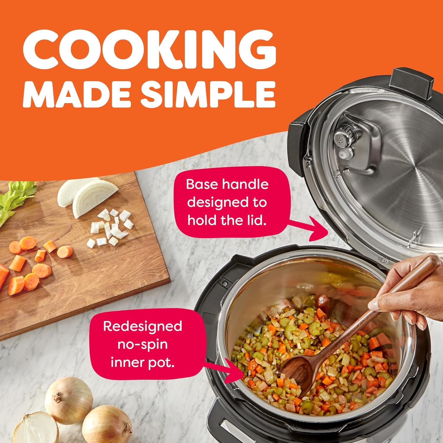 Instant Pot Duo Plus 6 Qt 9 in 1 Olla de presión multiuso programable, olla de cocción lenta, arrocera, yogurtera, vaporera, para hervir huevos, sofreír, calentar y esterilizar - Imagen 8