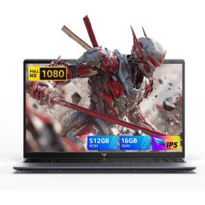 Portátil de 15.6 pulgadas, procesador Alder Lake N95 de hasta 3.4 GHz, 16 GB de RAM 512 GB SSD, portátil ligero con teclado numérico, HDMI, USB-C, computadoras portátiles tradicionales para