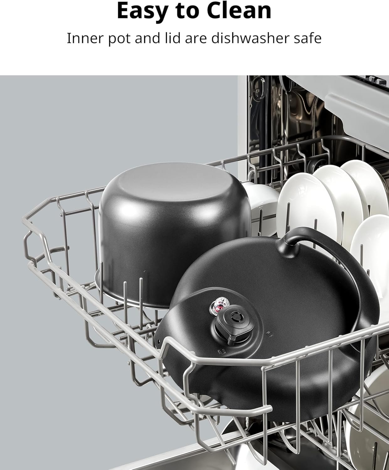 COMFEE' Olla a presión eléctrica 9 en 1, 14 presets instantáneos, olla de cocción lenta multi, olla antiadherente Olla de Presion, para hacer yogur, vaporizador para saltear, negro, 6 cuartos de galón - Imagen 14