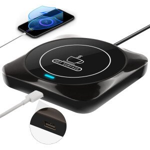 Calentador inteligente de tazas de café USB con encendido/apagado automático inducido por presión, accesorios de café para escritorio de oficina en casa