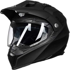 ILM Casco deportivo dual para motocicleta todoterreno, visera solar para motocross, ATV, motocross, certificado por DOT, modelo 606V