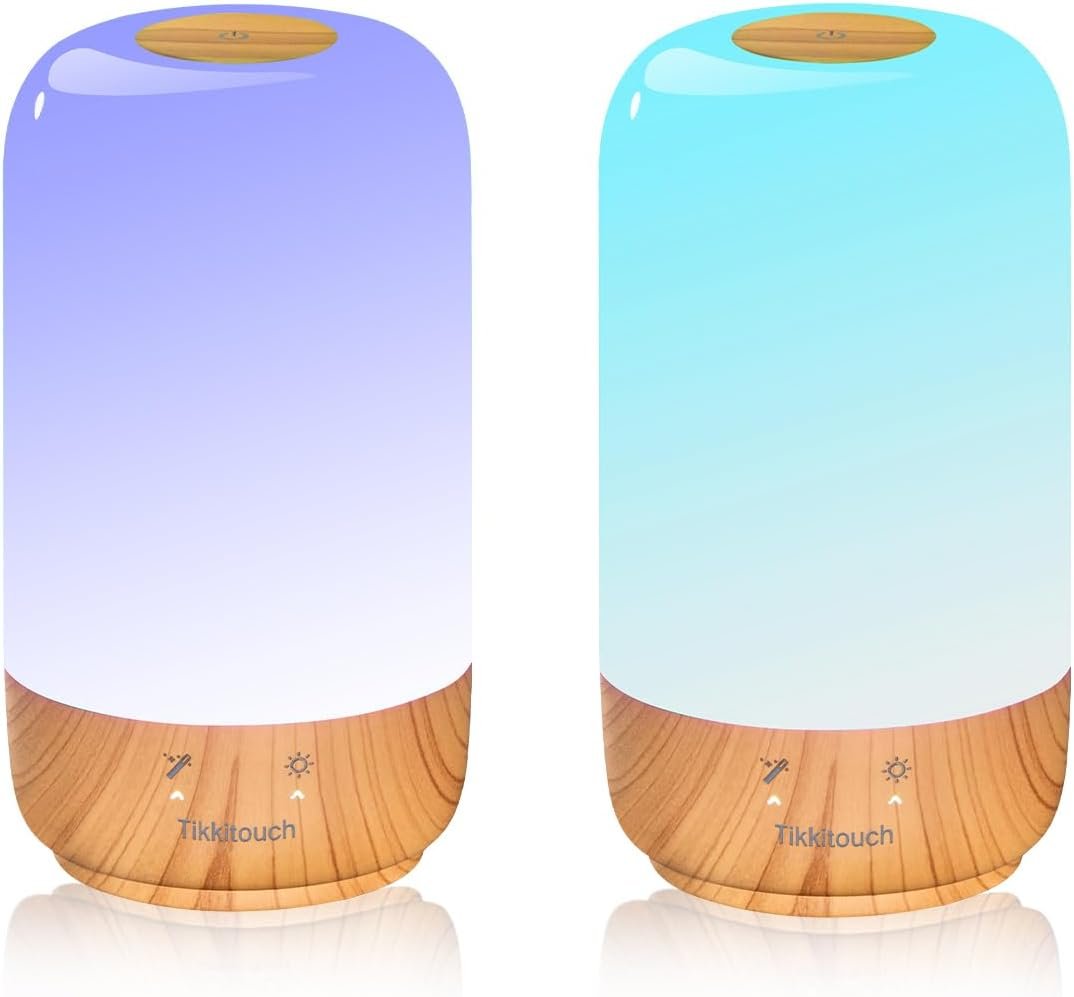 Juego de 2 lámparas de larga distancia táctiles para el día de San Valentín para él, configuración WiFi y Bluetooth