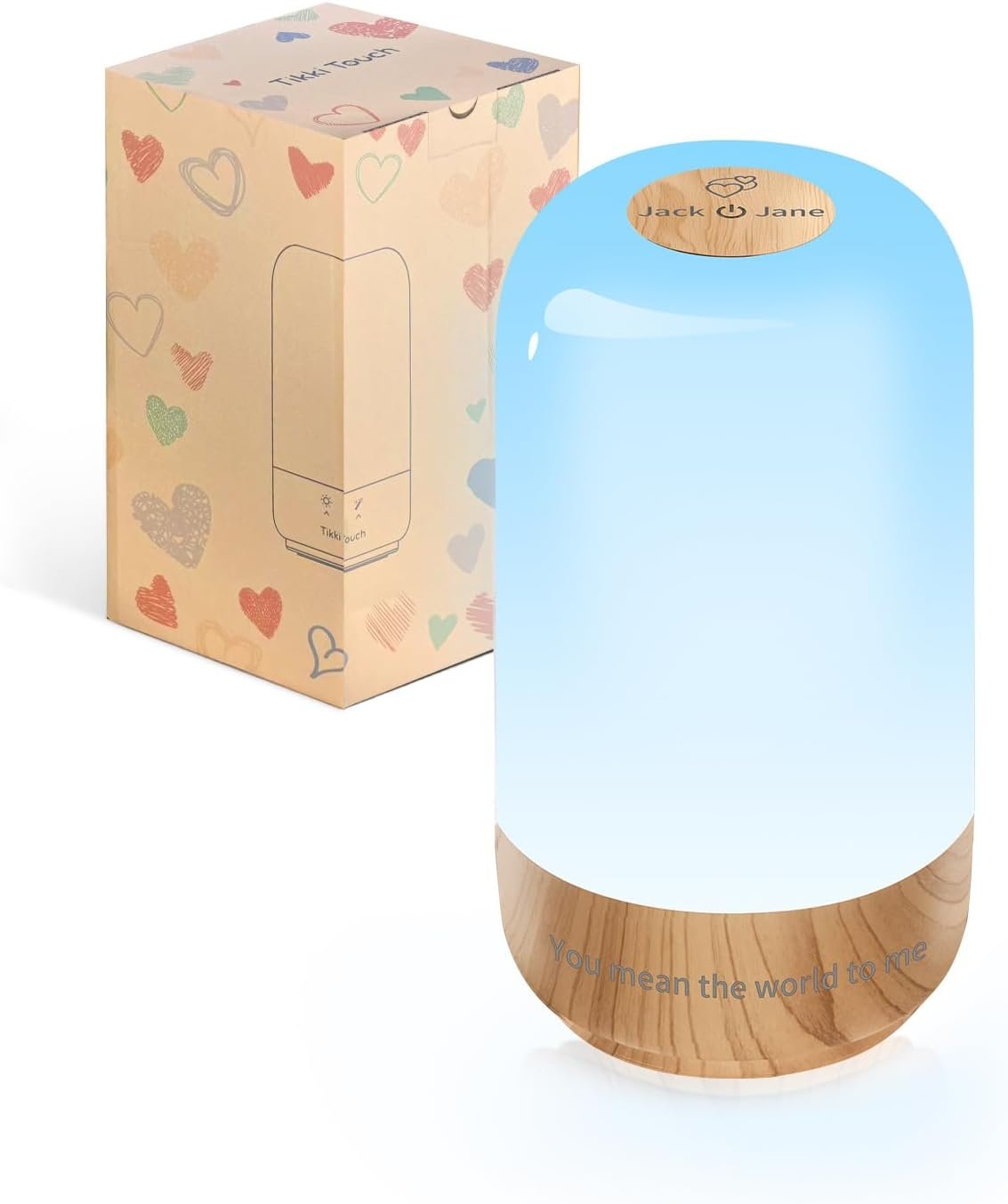 Juego de 2 lámparas de larga distancia táctiles para el día de San Valentín para él, configuración WiFi y Bluetooth - Imagen 2