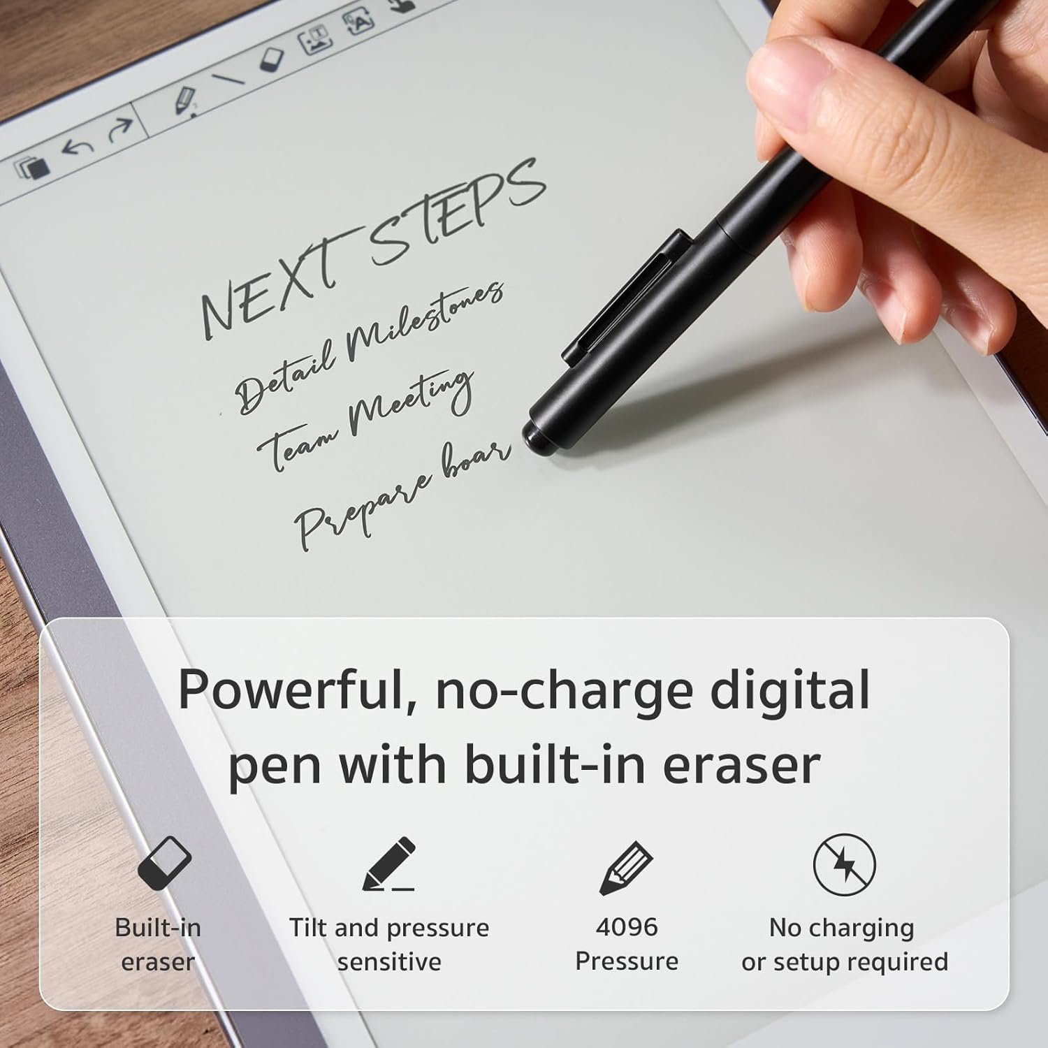 Tablet Android E-Ink ePaper, lector de libros electrónicos Paperwhite, cuaderno digital para tomar notas, papel de dibujo, bloc de notas con gráficos blancos con lápiz óptico y funda, sincronización en la nube y pantalla - Modelo Mini 9.7 pulgadas, color plateado - Imagen 7